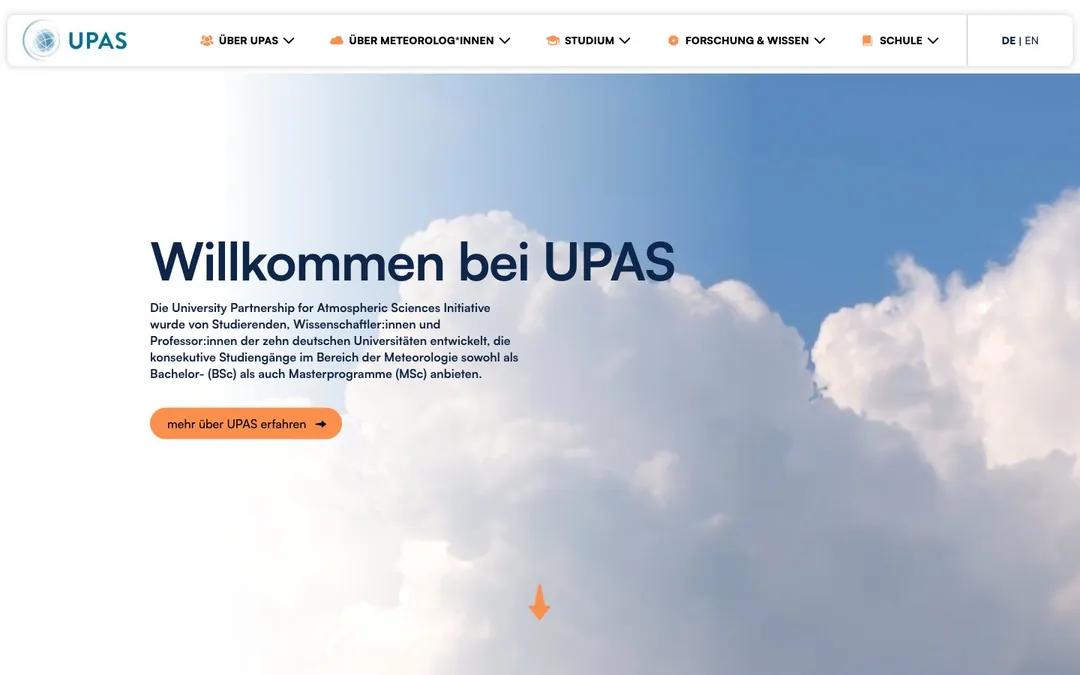 meteo-upas.de website screenshot