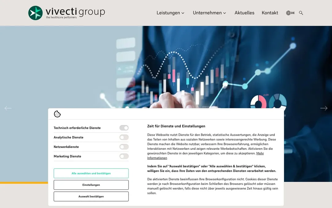 vivecti-group.com website screenshot